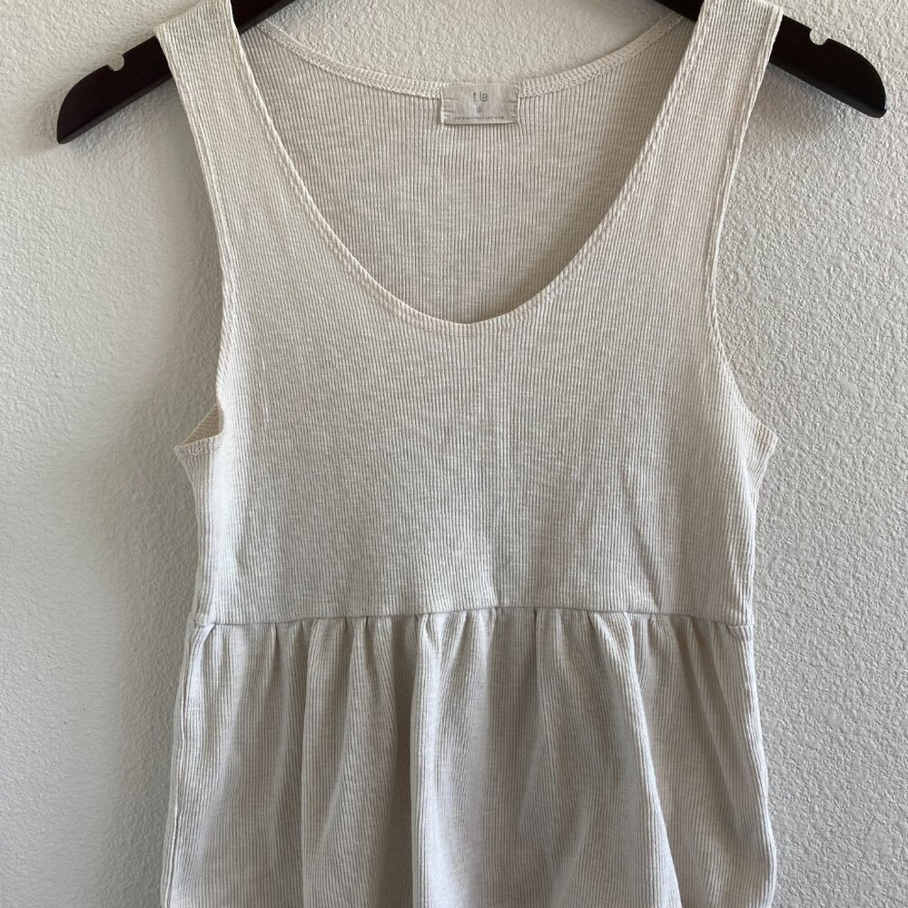 T.la Peplum Sleeveless Tank